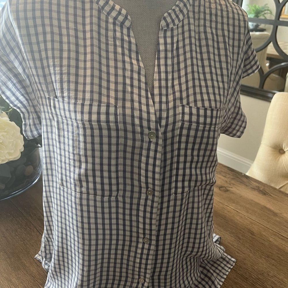 RAILS NAVY GINGHAM BUTTON DOWN SIZE S - Picture 4 of 7